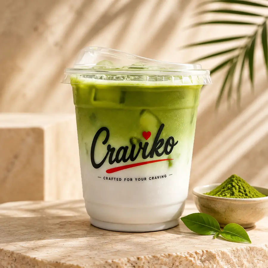 Craviko iced milk and matcha